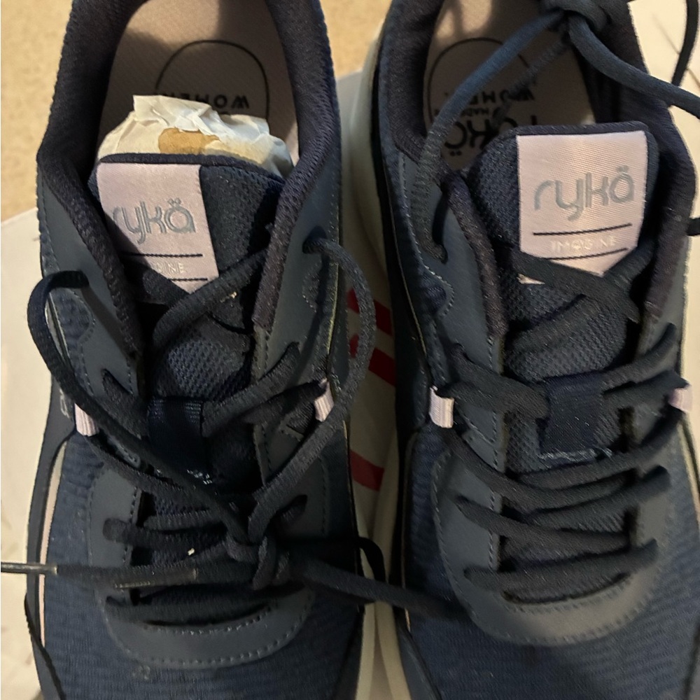 Ryka women Imagine walking shoes sneakers blue 10W mesh w/durable overlay